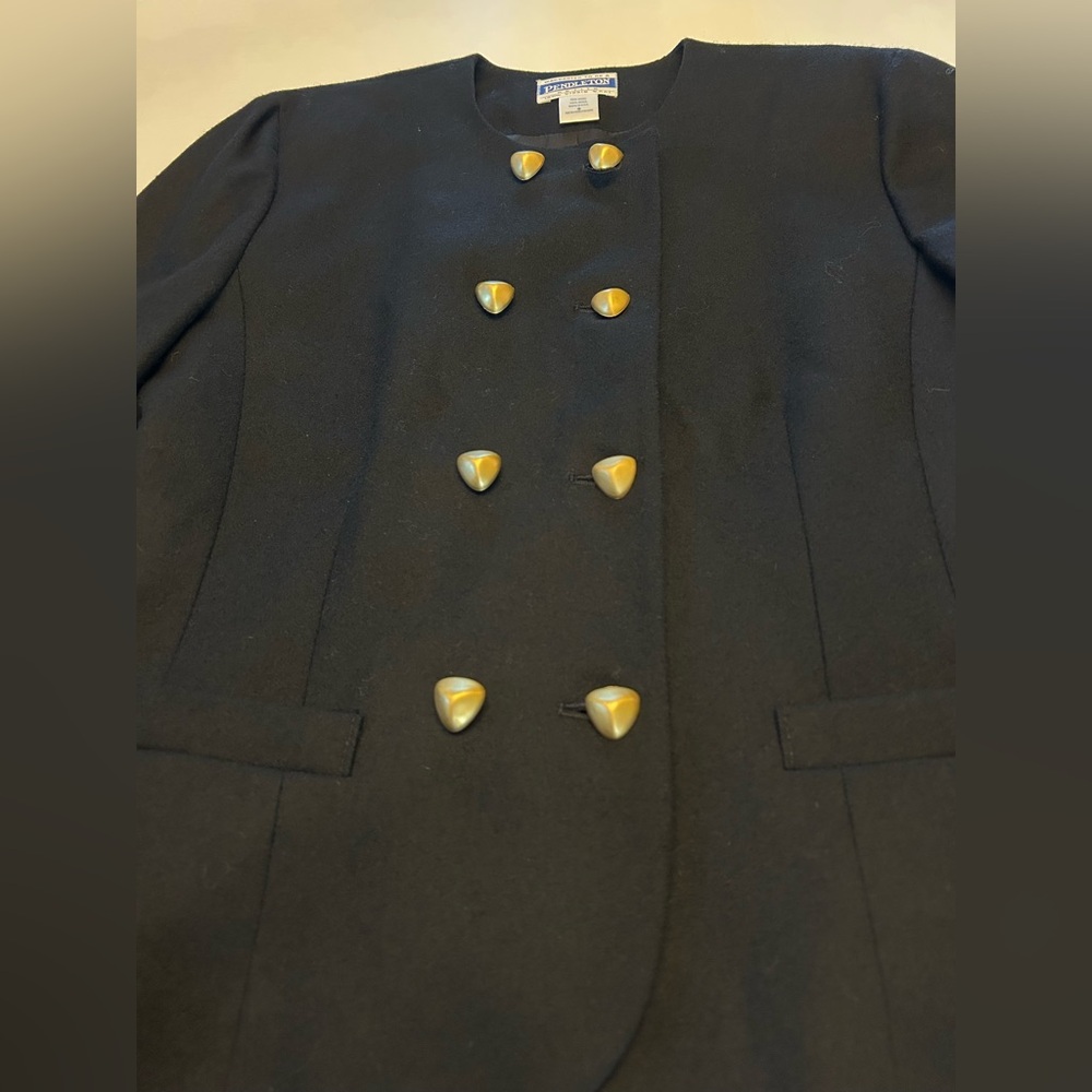 Pendleton Black Double-Breasted Blazer - image 3